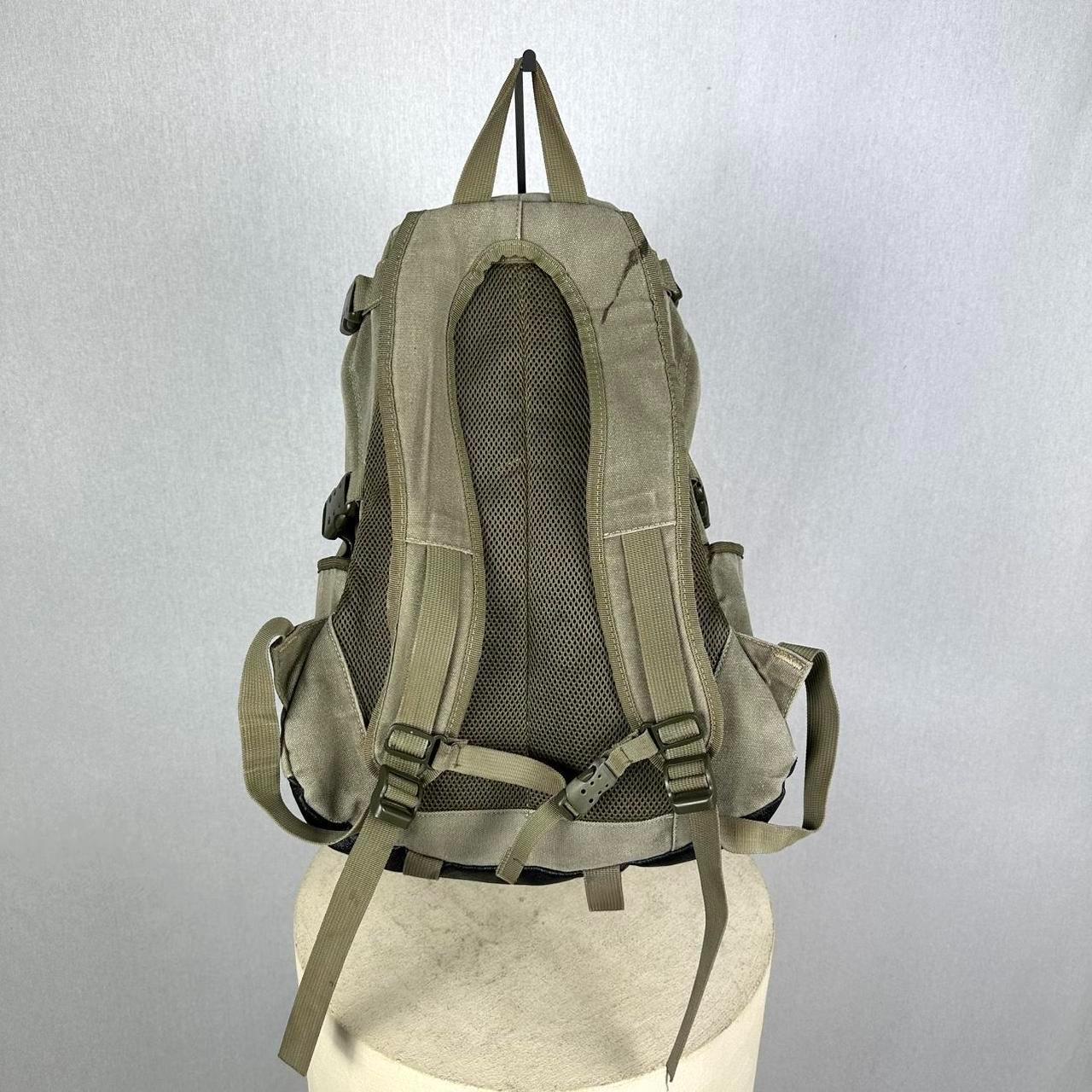 Diesel Vintage Backpack in Khaki Canvas & Distressed Leather - Etsy