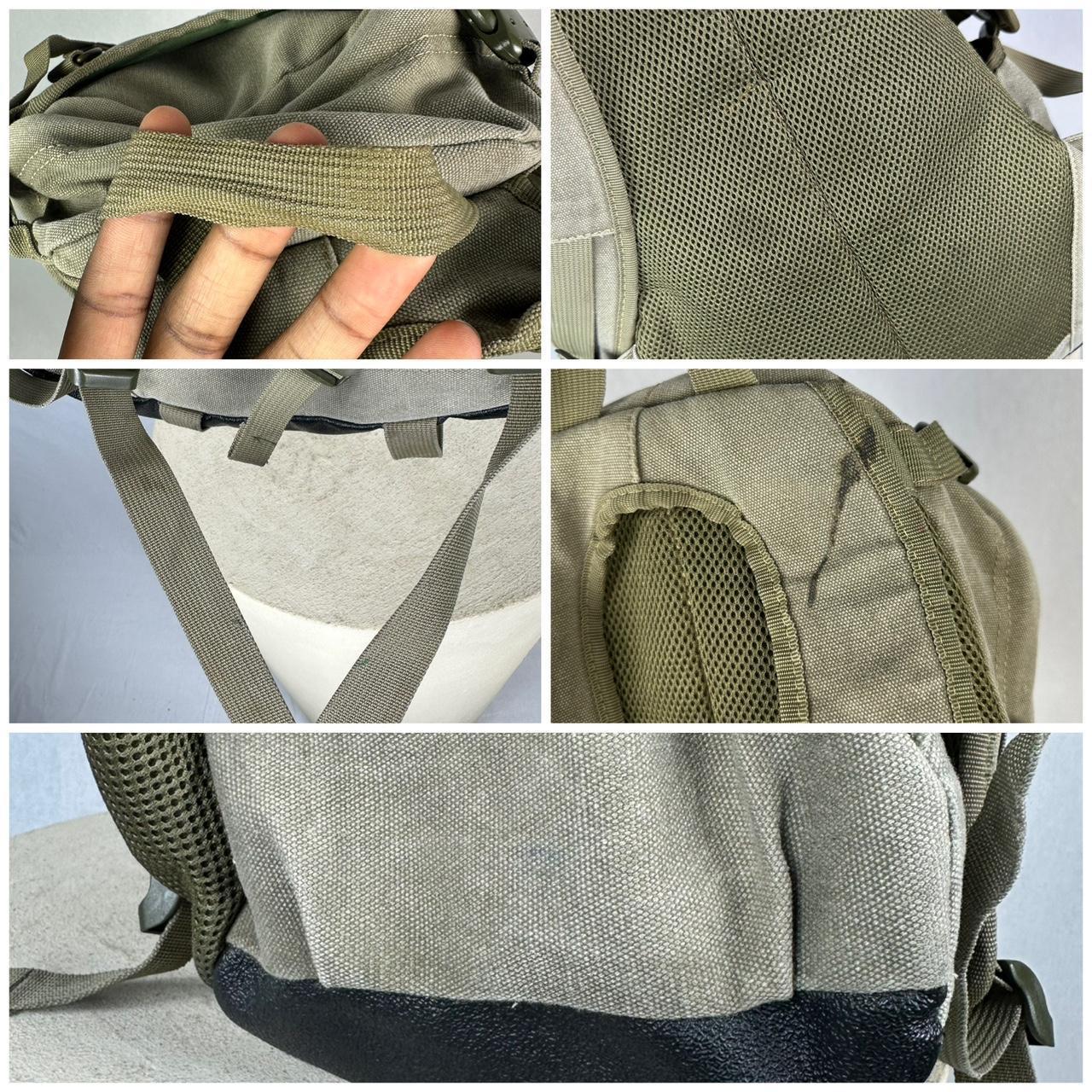 Diesel Vintage Backpack in Khaki Canvas & Distressed Leather - Etsy
