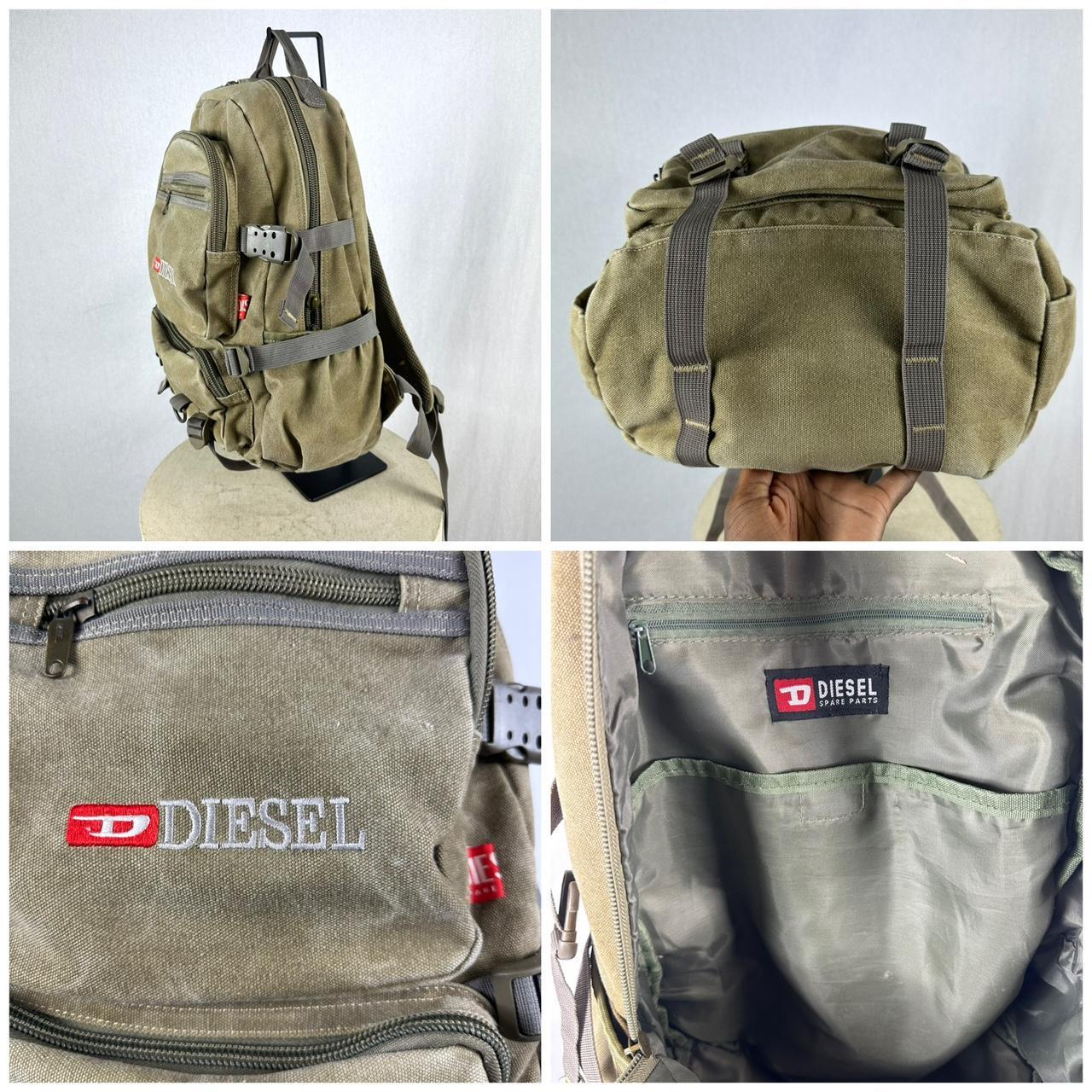 Diesel Vintage Gorpcore Backpack in Khaki Canvas - Etsy