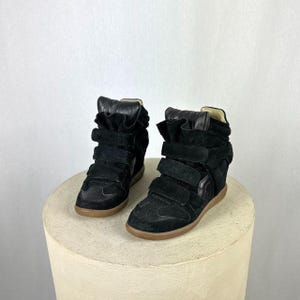 Isabel Marant Bekett wedge sneakers in black