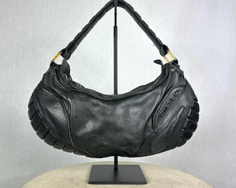 DIESEL Vintage Leather Shoulder Bag Elegant City Chic Office