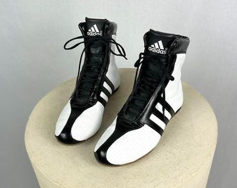 Adidas leather lacing boxing / wrestling boots