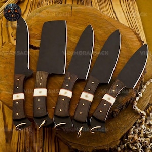 Custom Engraved Kitchen Chef Set 5-Pcs| Personalized Chef Set | Anniversary Gift | Birthday Gift for Her, Gift for Men, Christmas Gift