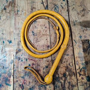 Handmade Kangaroo Leather Bullwhip: Indiana Jones Style, 4ft-12ft