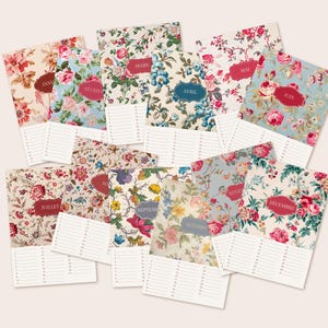 Calendrier des anniversaires, calendrier perpétuel sous forme de cartes imprimables