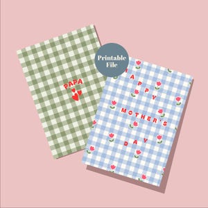 2 Cartes fête des mères et fête des pères imprimables