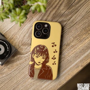 Cherry Lady - Phone Case for iPhone 16 Pro, 15, 14, 13, 12, 11, Samsung S25 Ultra, S24, S23, S22, S21, Trendy, Aesthetic, Summer