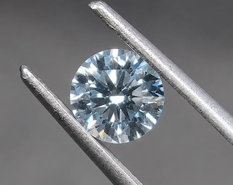 Blue Round Lab Grown Diamond Loose Light Blue Diamond Custom Engagement Ring Diamond Fine Jewelry Gemstone Designer Diamond Supply