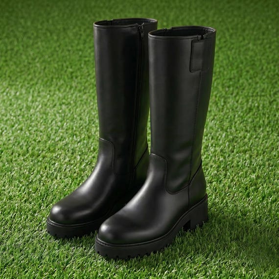 Darth Vader High Heel Leather Boots – Sith Lord Cosplay Footwear