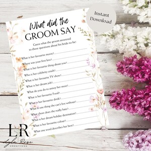 Hen Party Game | What Did The Groom Say?