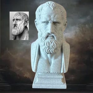 Zeno of Citium (Zénon de Kition) Bust Sculpture, Home Office Decor Desk accessories office decor faulty towers star Monty python