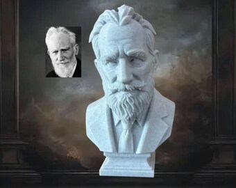 Escultura de George Bernard Shaw, decoración para el hogar y la oficina, accesorios de escritorio, decoración de oficina