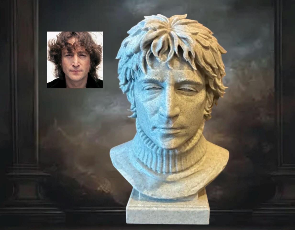 希少 John Lennon Statue Gartlan USA ジョンレノン John lennon statue - Etsy 日本