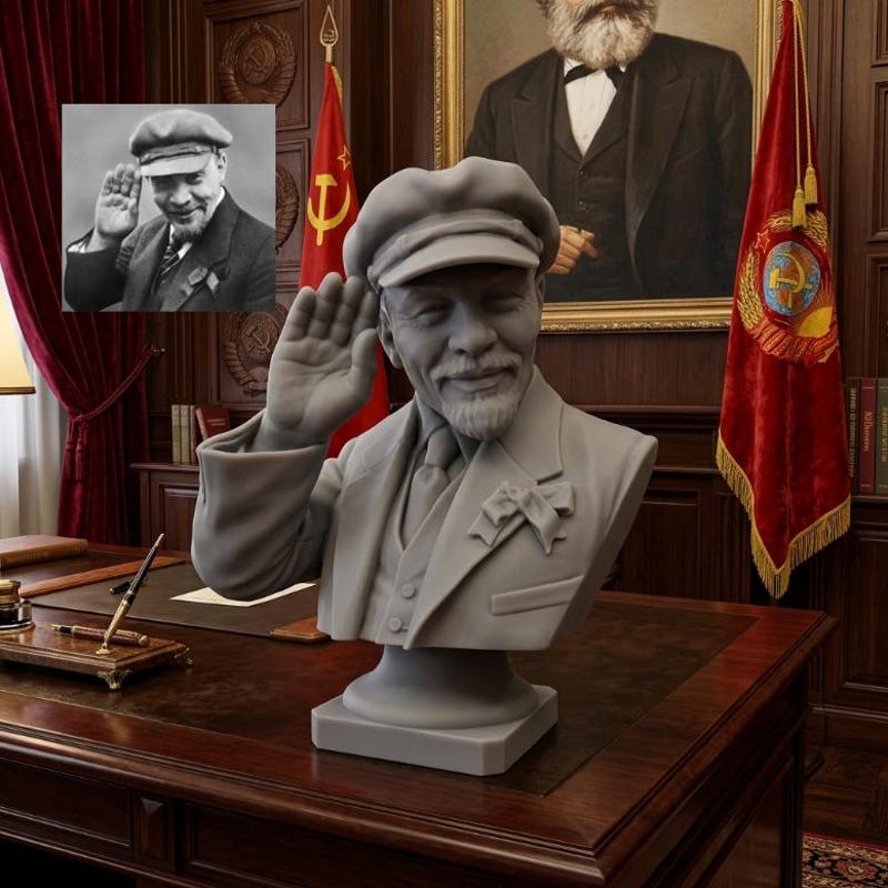 Inventor Feature Library Politician Bust - Etsy