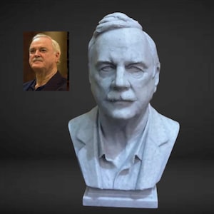 John Cleese Bust Sculpture, Home Office Decor Desk accessories office decor faulty towers star Monty python