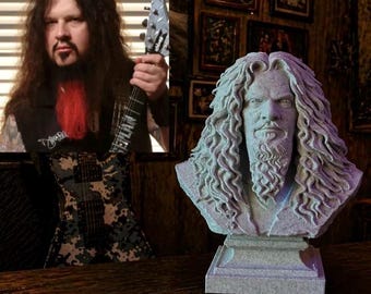 Escultura Busto de Dimebag Darrell Lance Abbott, Decoração para Escritório em Casa, Acessórios de Mesa, Decoração de Escritório