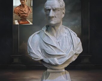 Busto de Isaac Newton – Versión inspirada en la Royal Society – 20 cm de altura