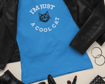Cat Graphic Tee - Women's Funny Kitty T-Shirt