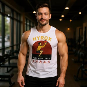 Hyrox Men&#39;s Tank Top - HYROX Sport Men | Hyrox Sport | Hyrox Participant | Fitness Motivation | Hyrox Gift | Hyrox Athlete | Sport