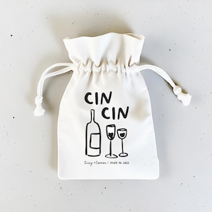 Custom Hangover Kit – Wedding Welcome Favor, Bachelorette Favor, Hangover Kit, Wine Lover Gift, Cin Cin, Italy Wedding Favor