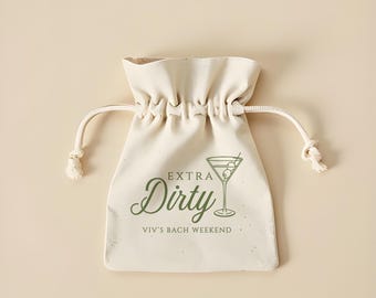 Custom 'Extra Dirty Martini' Cotton Hangover Kit - Bachelorette Favor