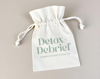 Custom Cotton Hangover Kit Bag: Bachelorette Party Favor