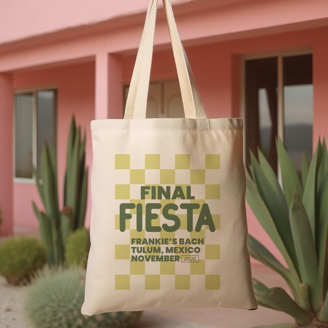 Final Fiesta Bachelorette Tote: Custom Mexico Welcome Bag - Etsy