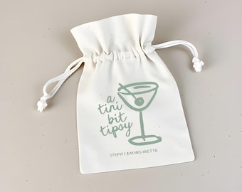 Custom Dirty Martini Hangover Kit: Bachelorette Party Favor, Tini Bit Tipsy