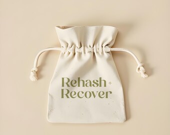 Bachelorette Hangover Kit: Custom Cotton Favor Bag