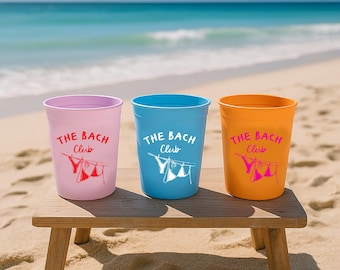 Bachelorette Party Cups: The Bach Club, Reusable 16oz Favors