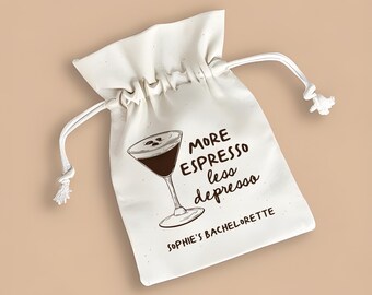 Custom Hangover Kit Bag: Espresso Martini Bachelorette Favor