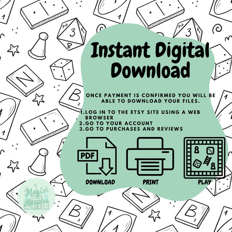Printable Boggle Score Sheet - Instant Digital Download in PDF Format ...