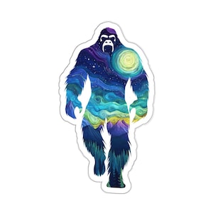 Bigfoot Weatherproof Decal | Eco Friendly | UV Resistant