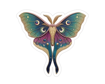 Luna Moth Decal | Waterproof/UV-Protective Decal | Nature Lover | Eco Friendly