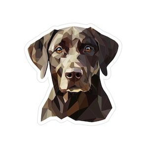 Chocolade Lab-autosticker | Milieuvriendelijk | Lab-liefhebber