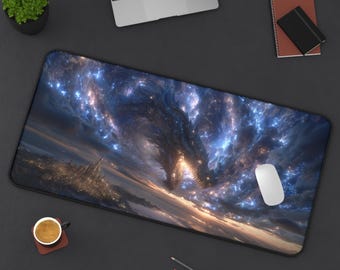 Celestial Dragon Desk Mat: Fantasy Gaming Mousepad
