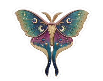 Luna Moth Vinyl Sticker | Eco Friendly
