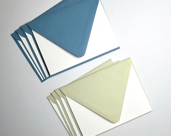 Cotton Paper Card Set with Colorful Envelopes