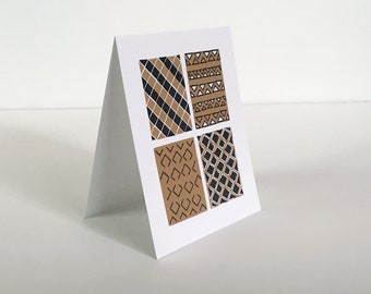 Modern Primitive Kuba Cloth Graphic Boxed Cards Stationary