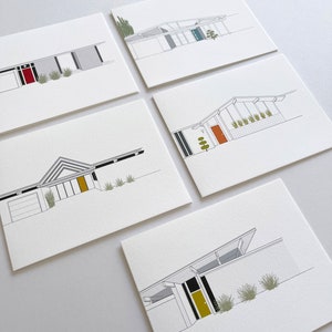 Mid Century Modern Eichler Architecture Boxed Cards
