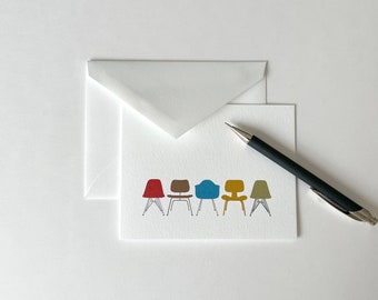 Modern Eames Chairs Cards Boxed Notecards