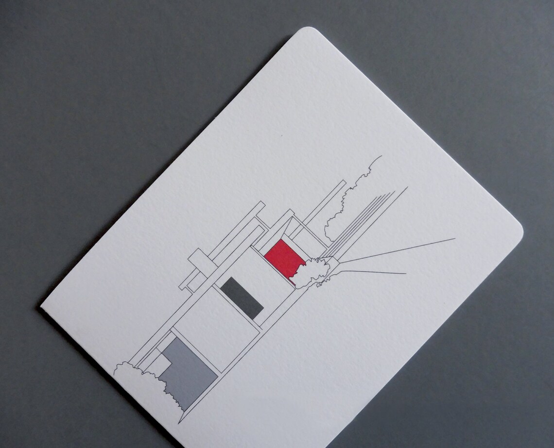 Modern Architecture Notecards | Etsy
