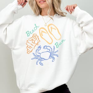 Beachy Sweatshirt Beach Shirt Beach Sweatshirts Beach Bum Shirt Beach Sweatshirt Seashell Sweatshirt Oceancore Salty Shirt Summer Vibes