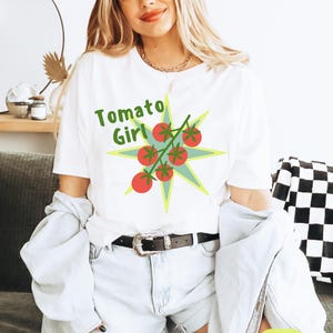 Tomato Shirt Tomatoes Shirt Tomato Gift Farmers Market Shirt Fruit Graphic Tee Cottage Core Clothes Vegan Shirt Italian Shirt Culinary Shirt