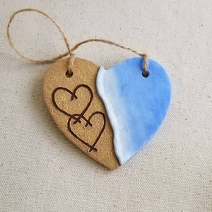 Hearts on the Beach Ornament