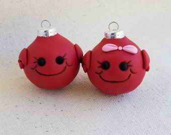 Crab Mini Christmas Ornaments