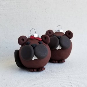 Beaver Mini Christmas Ornaments image 3