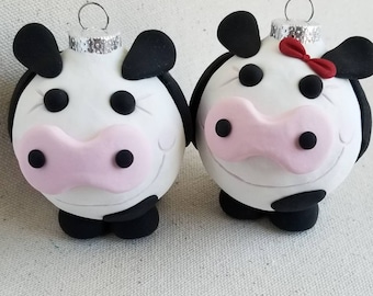 Cow Christmas Ornaments