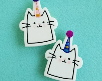 Cats in Birthday Hats, Refrigerator Magnets