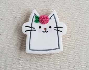 Flower Kitty, Refrigerator Magnet